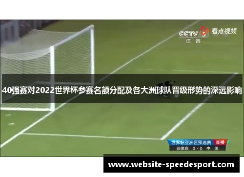 40强赛对2022世界杯参赛名额分配及各大洲球队晋级形势的深远影响